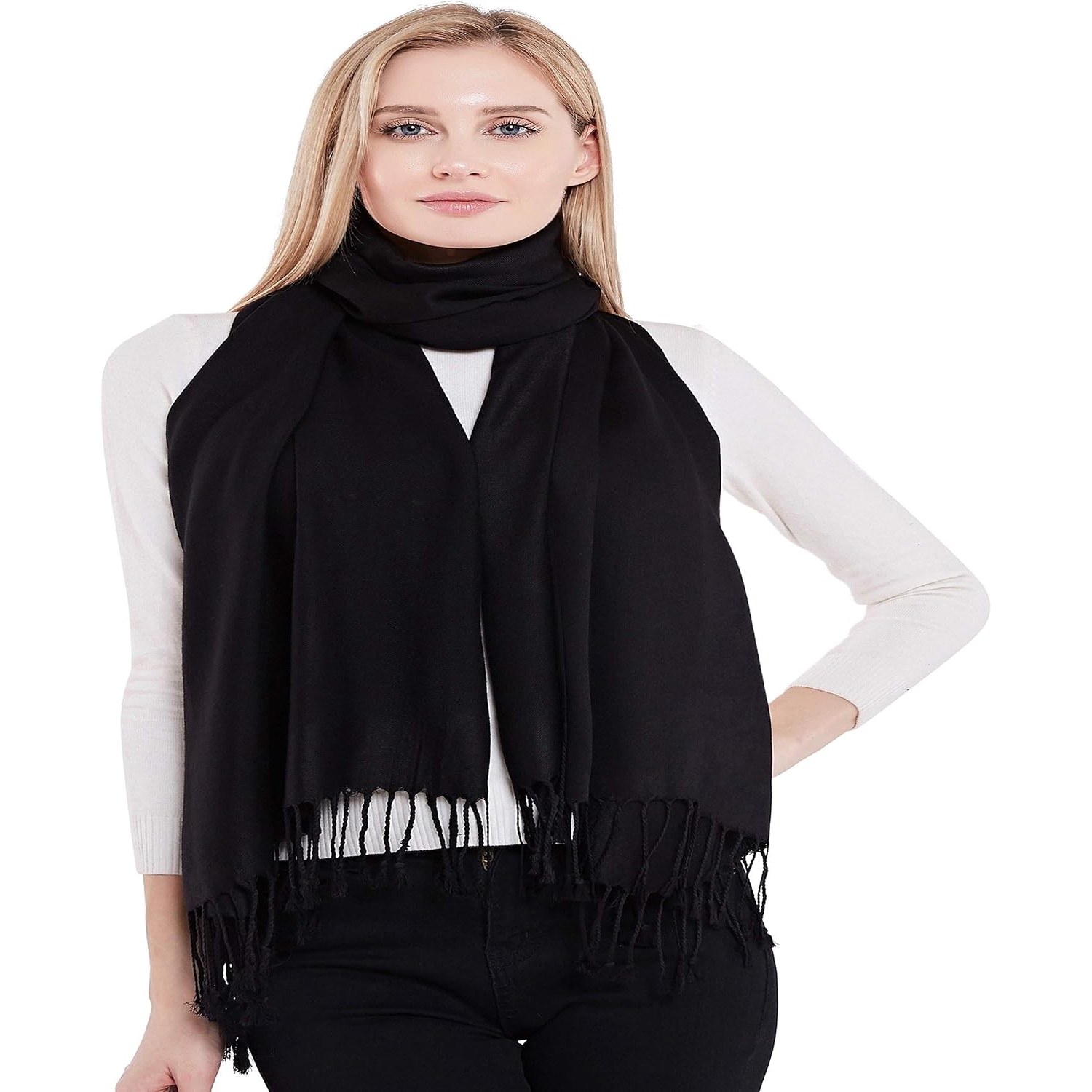 2 Ply Cashmere Shawl, Handwoven in Nepal: image 4