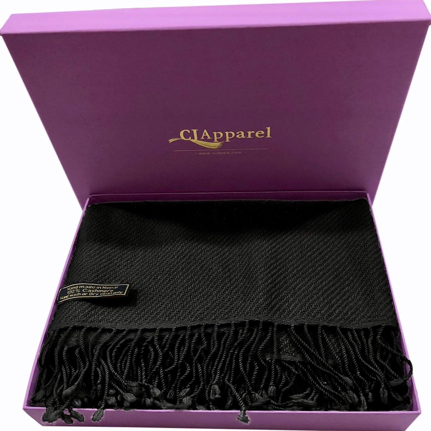 2 Ply Cashmere Shawl, Handwoven in Nepal: image 7