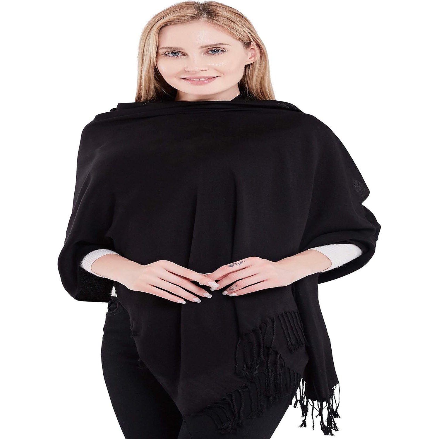 2 Ply Cashmere Shawl, Handwoven in Nepal: image 8