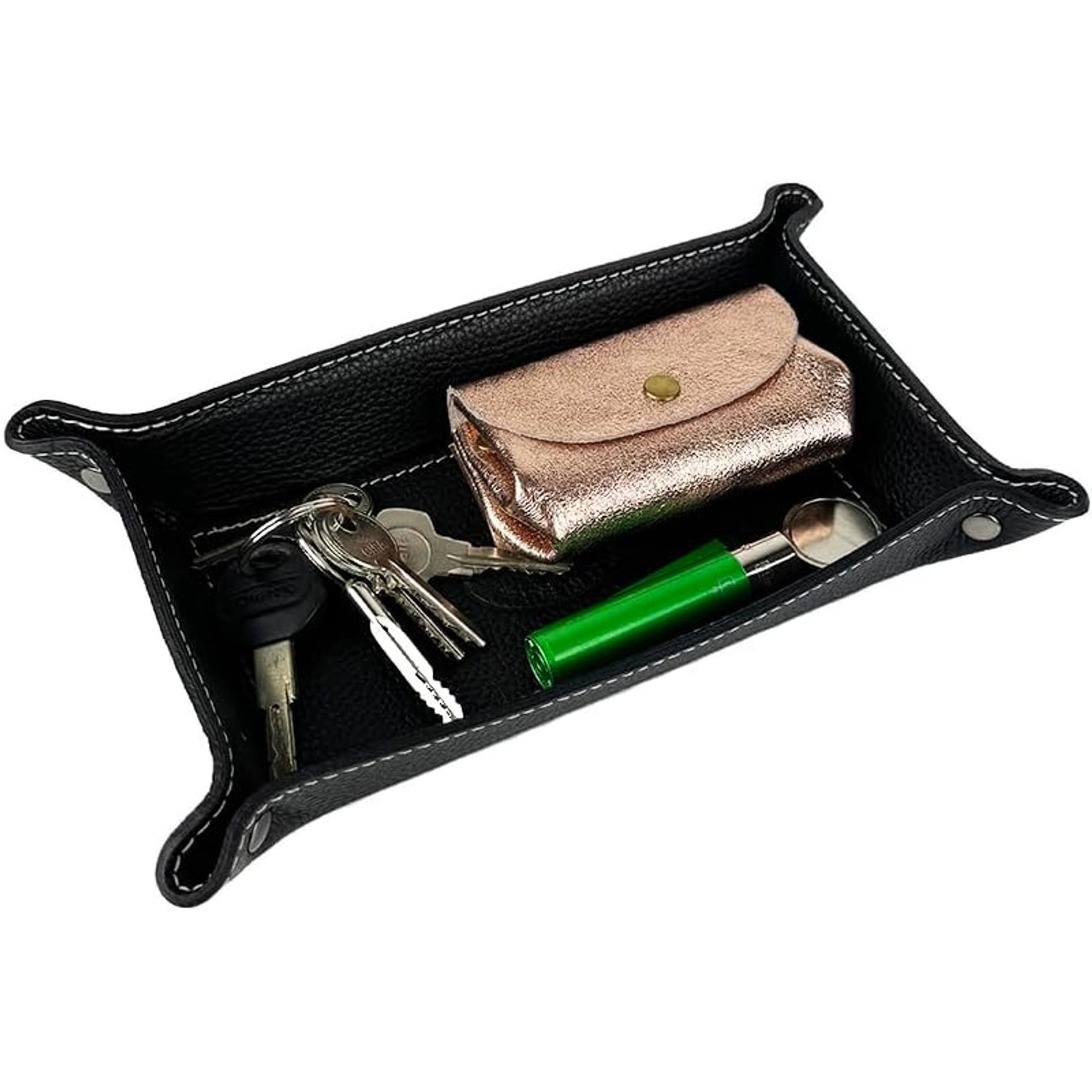 Rectangular Leather Tray Organiser