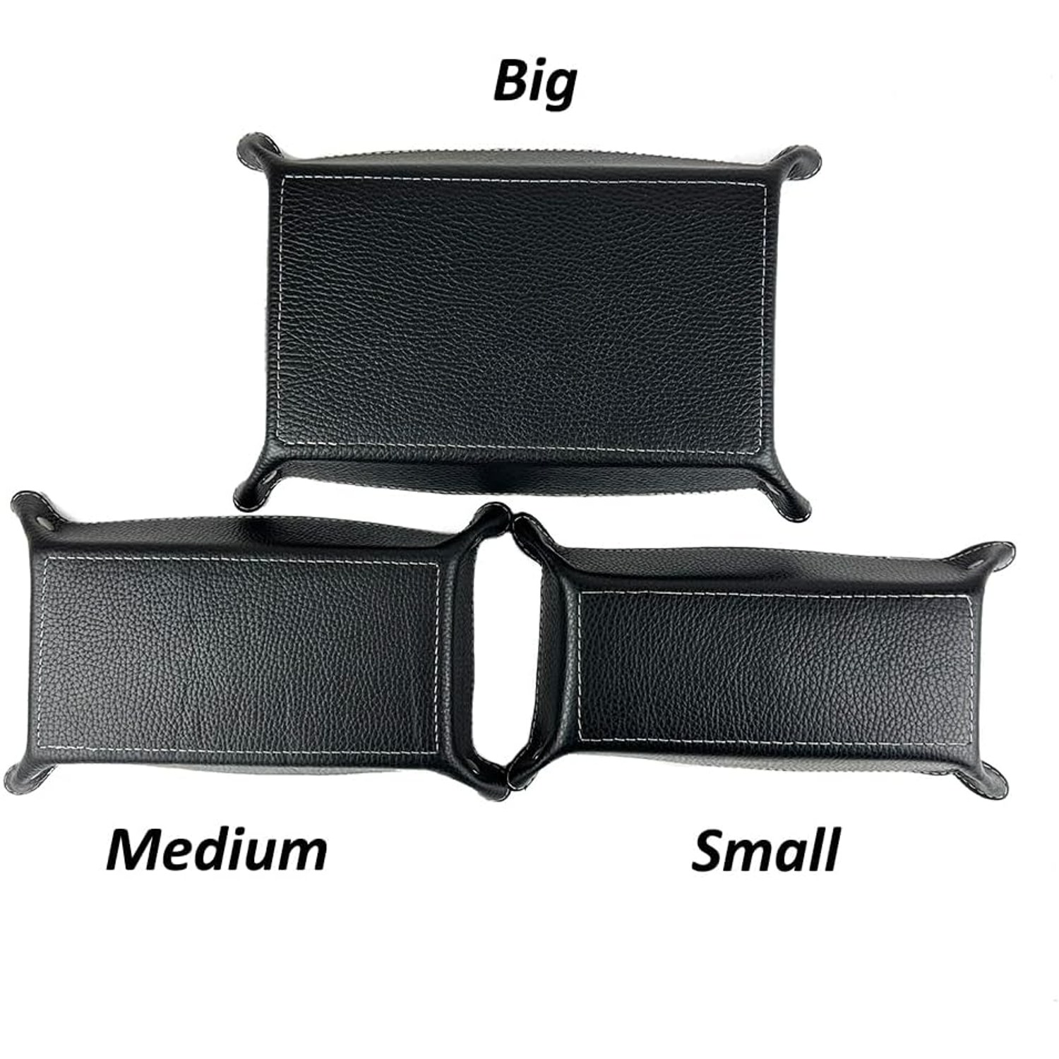 Rectangular Leather Tray Organiser