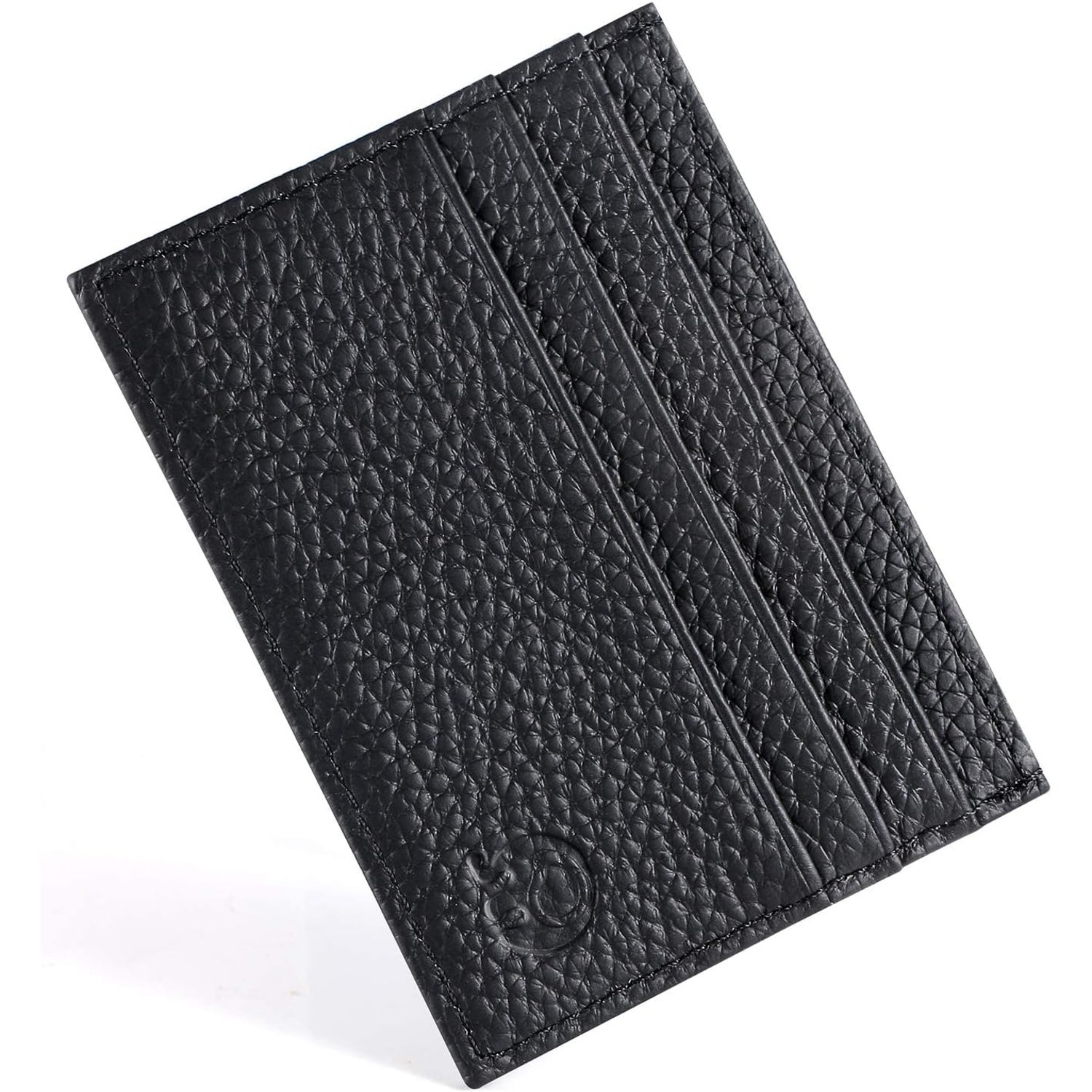 Slim Leather Wallet with Money Clip
