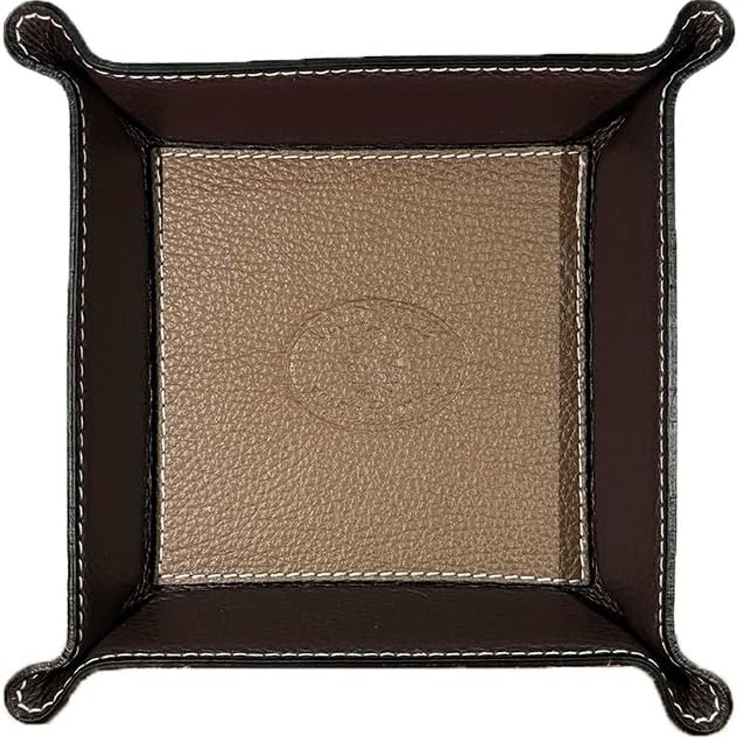 Square Leather Tray Organiser