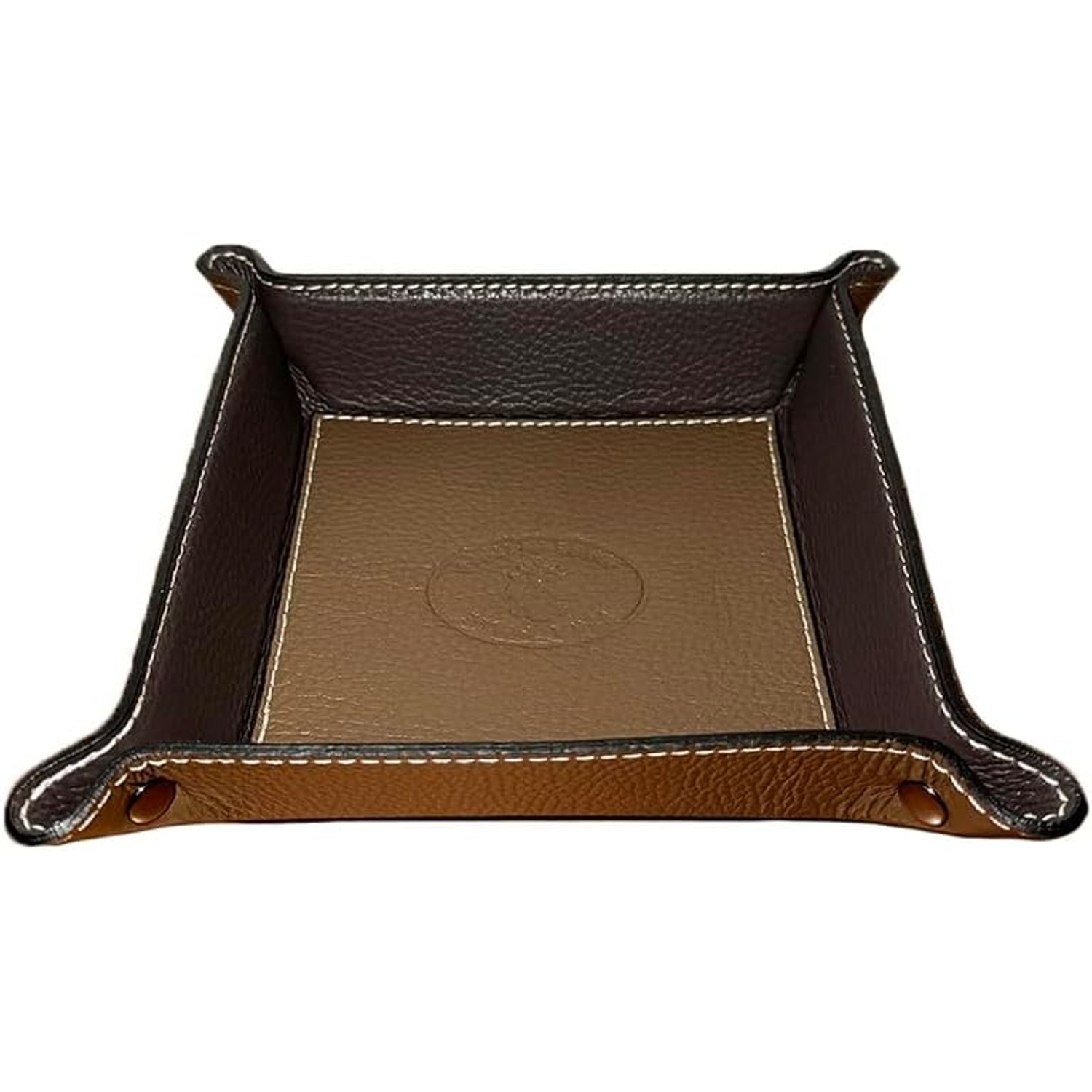 Square Leather Tray Organiser