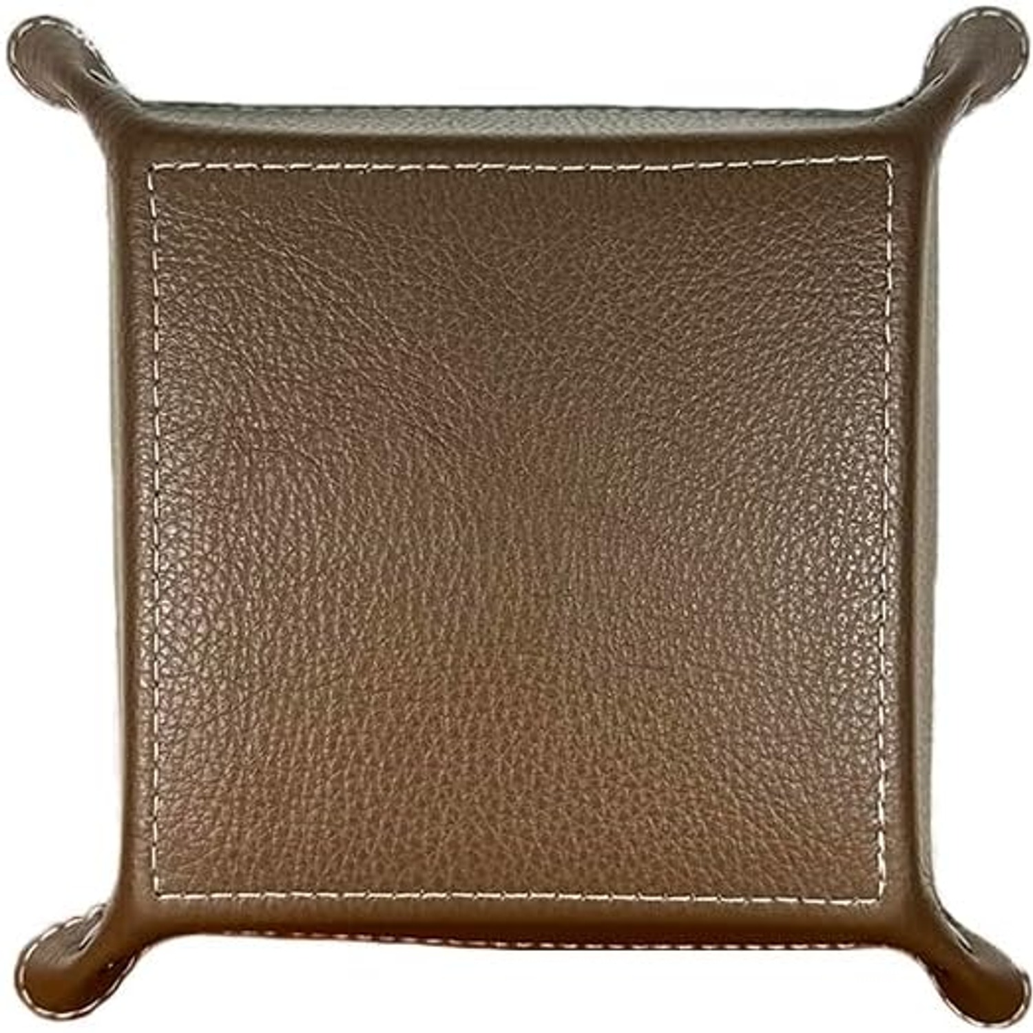 Square Leather Tray Organiser