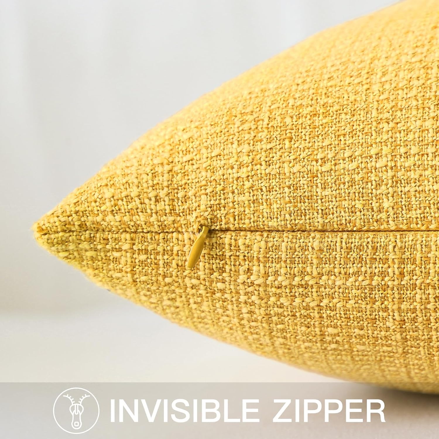 Linen Look Cushion Cover (Single, 40 x 60 cm, Polyester)