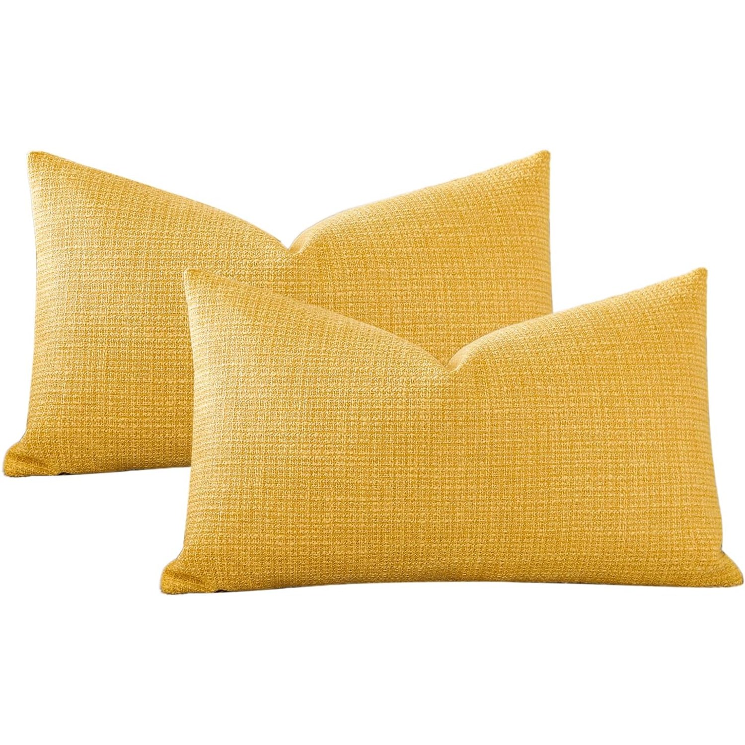Linen Blend Lumbar Cushion Covers 30 x 50 cm (2 Pack): image 7