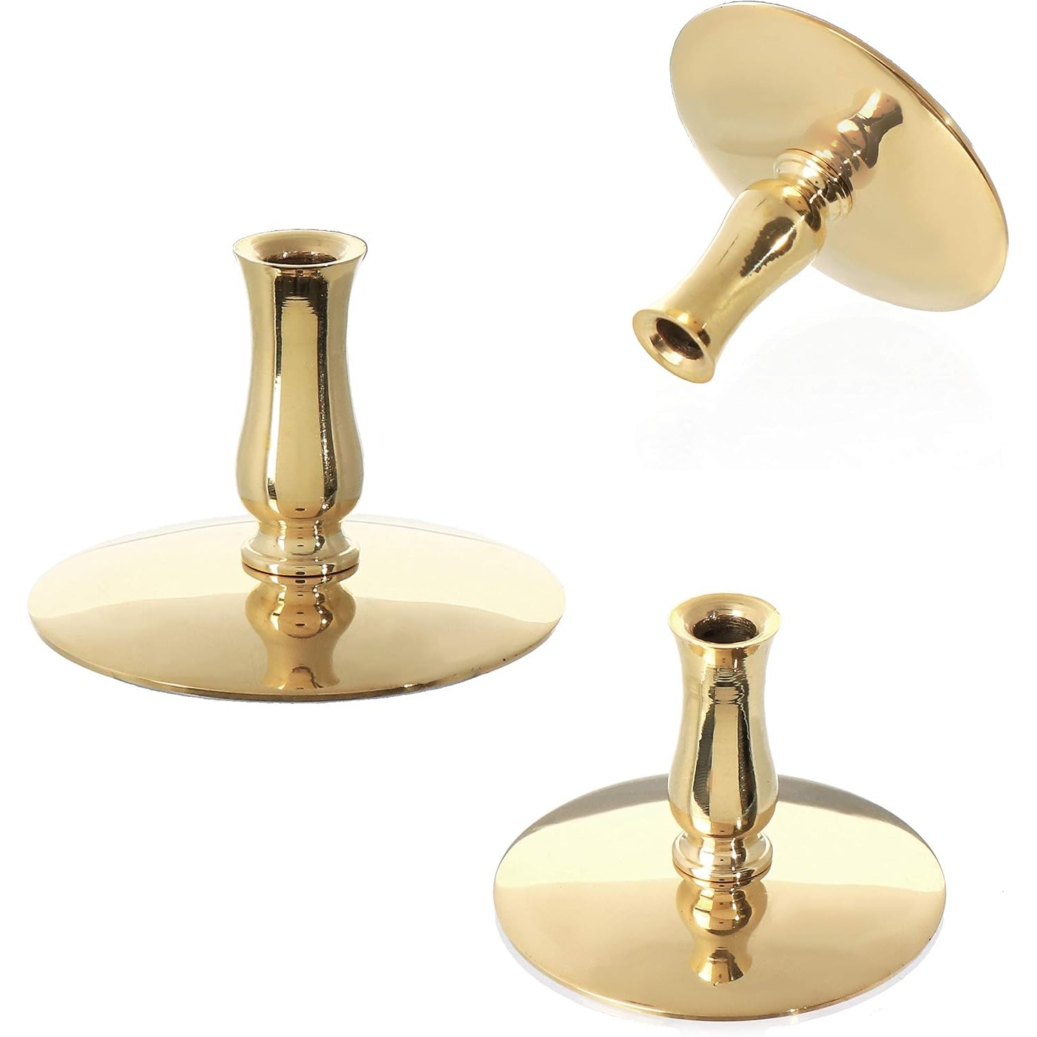 Brass Candle Holders Set of 3
