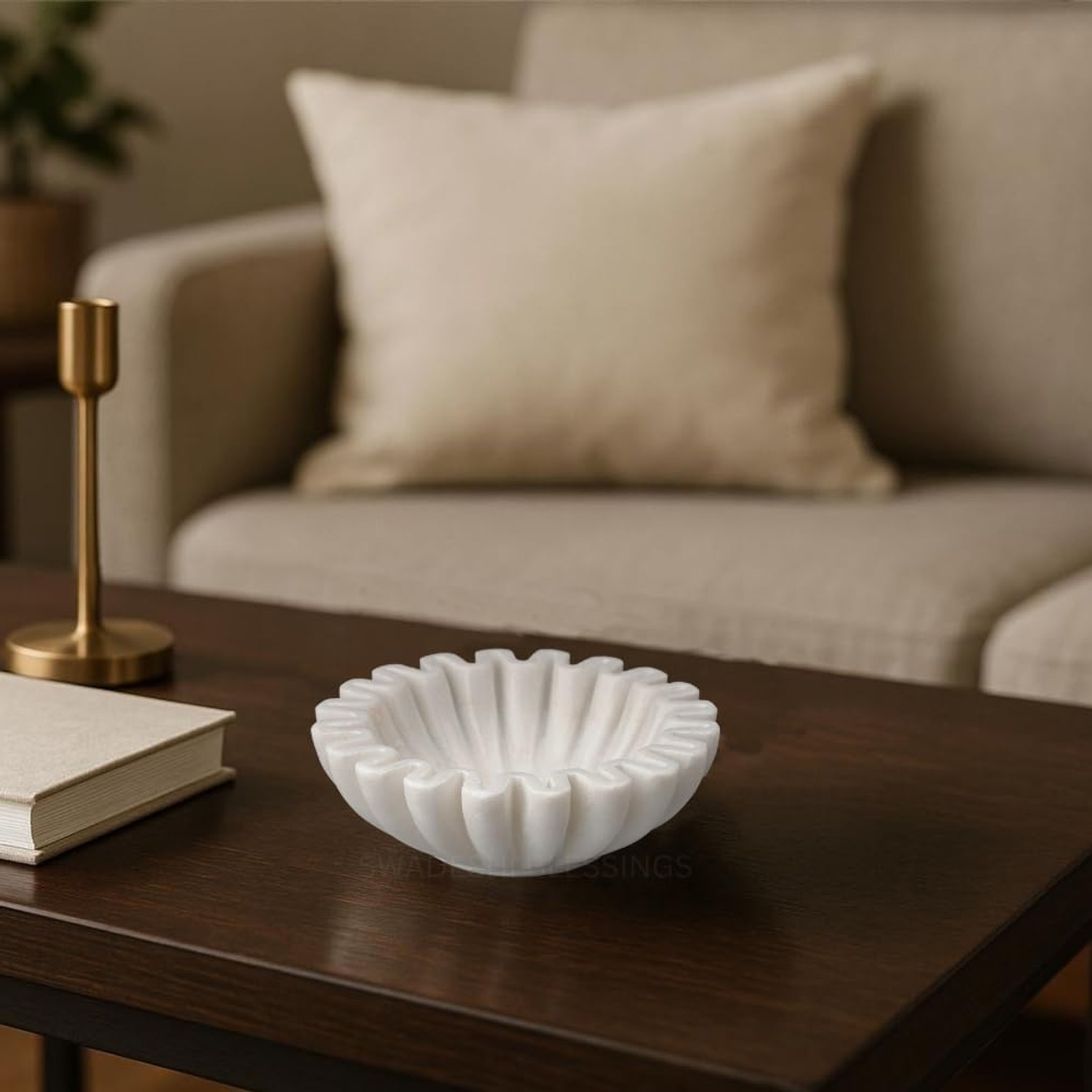 Marble Ruffle Bowl: image 7