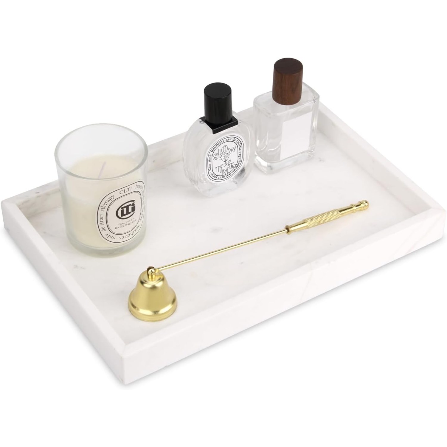 Natural Marble Vanity Tray 30 x 20 cm
