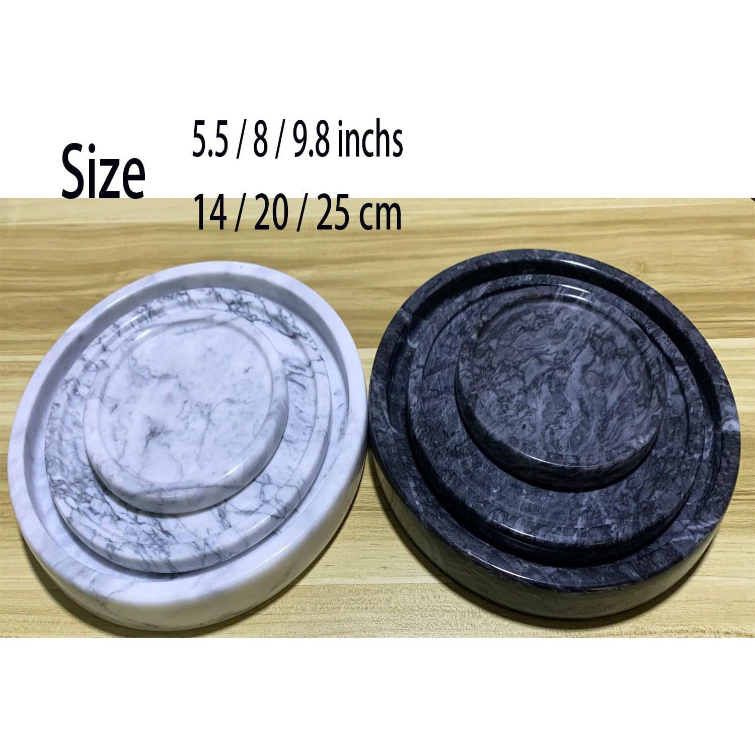 Round Natural Marble Tray