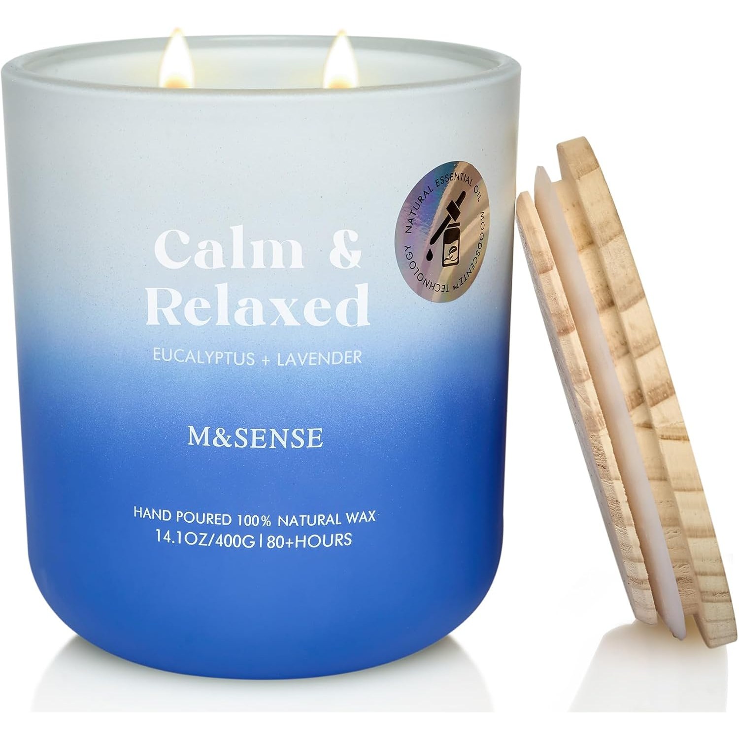 Eucalyptus & Lavender Two-Wick Soy Candle 400 g