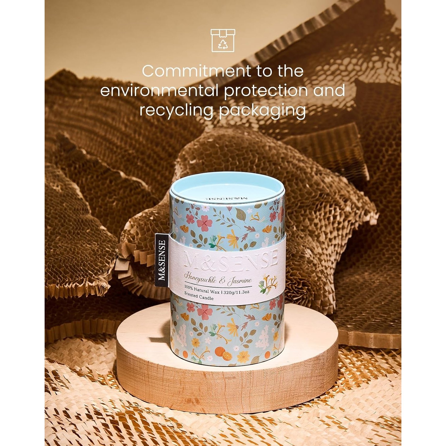 Honeysuckle Jasmine Soy Candle 320 g: image 5