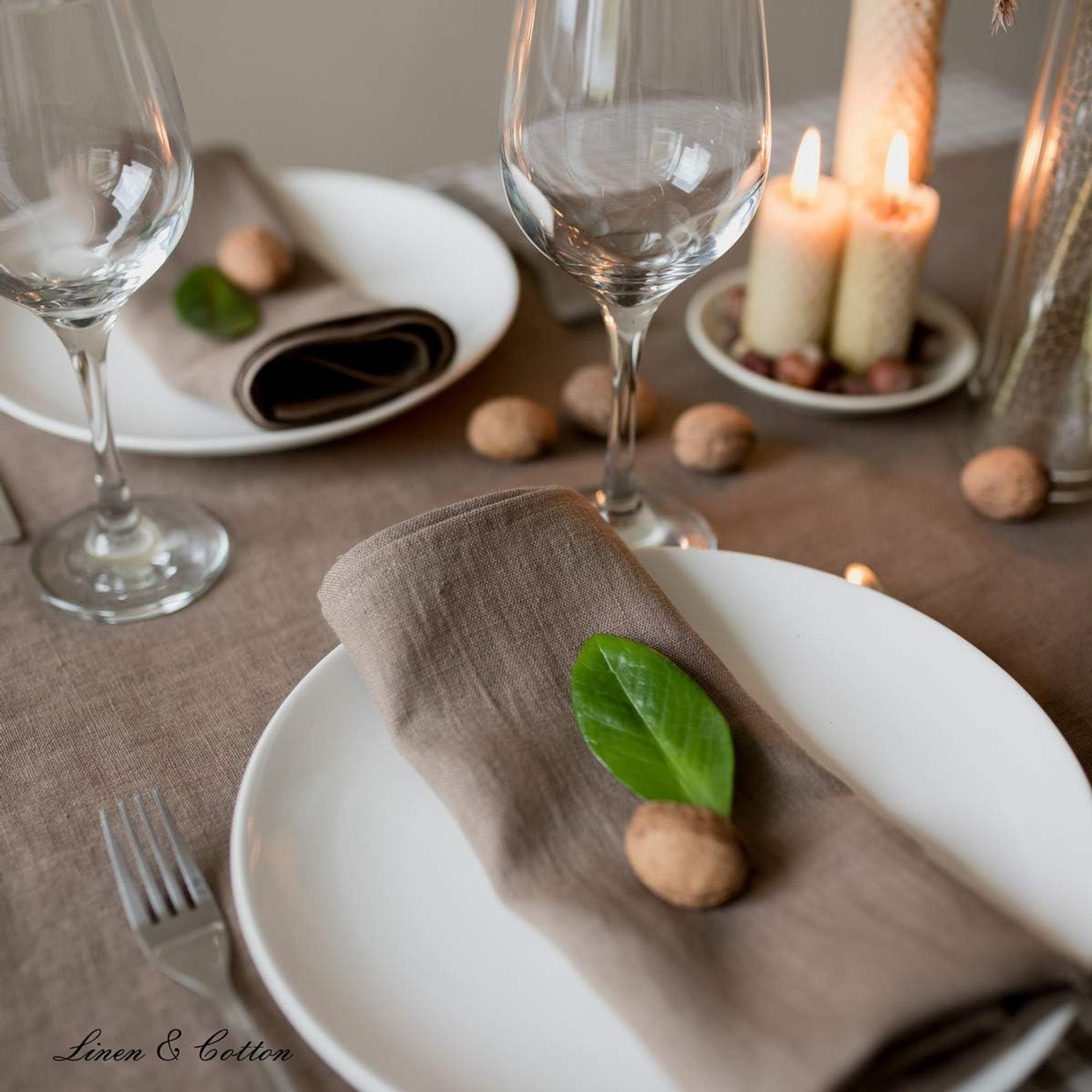HYGGE Washed Linen Napkins, Set of 4