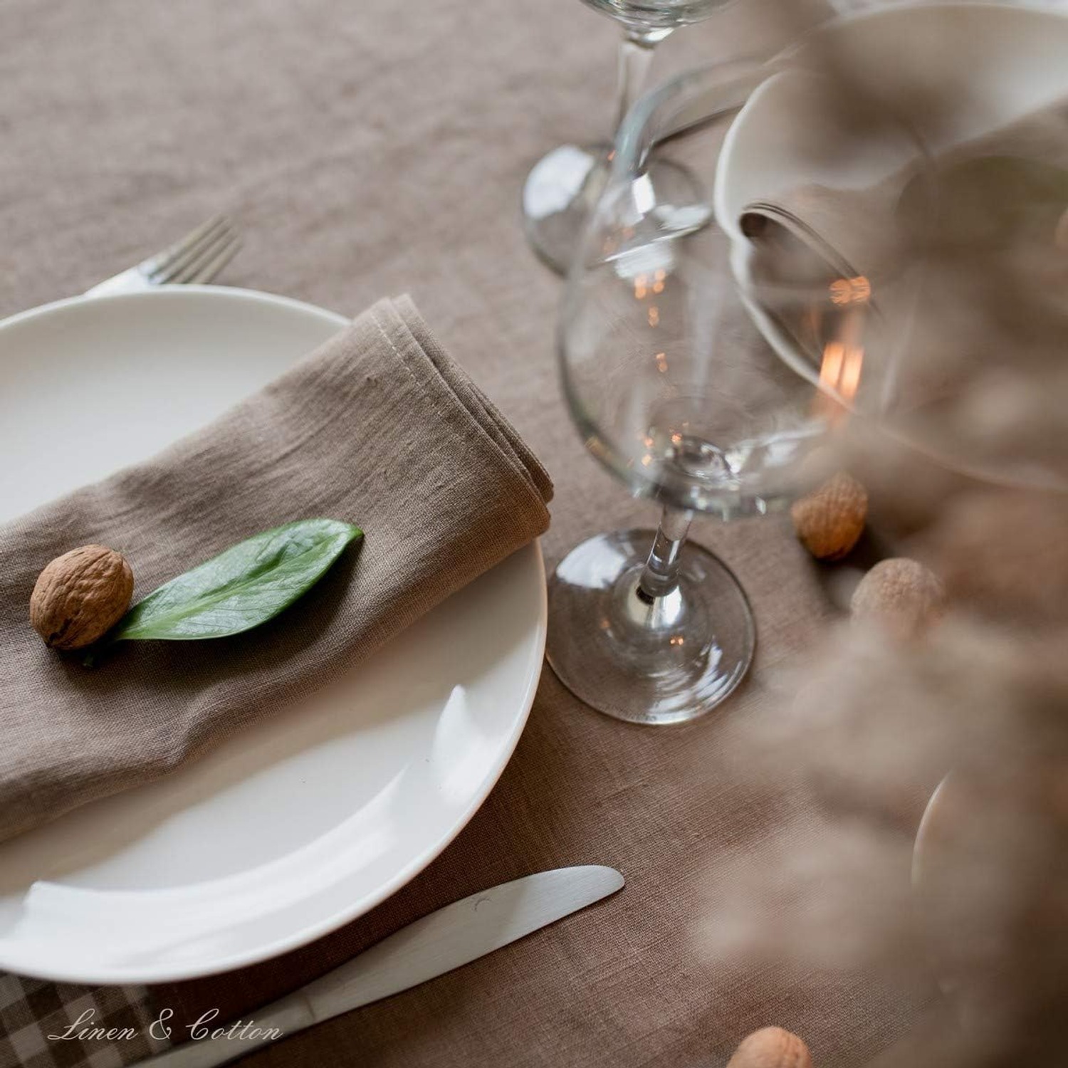 HYGGE Washed Linen Napkins, Set of 4