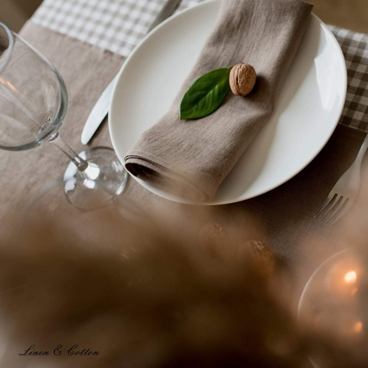 HYGGE Washed Linen Napkins, Set of 4