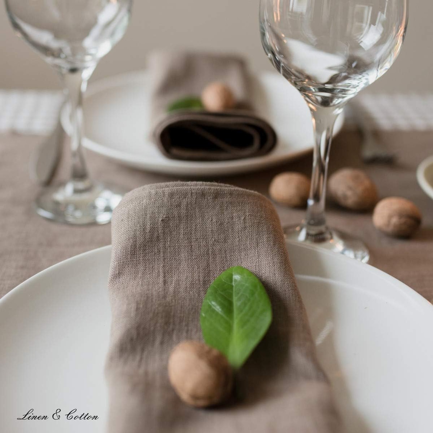 HYGGE Washed Linen Napkins, Set of 4