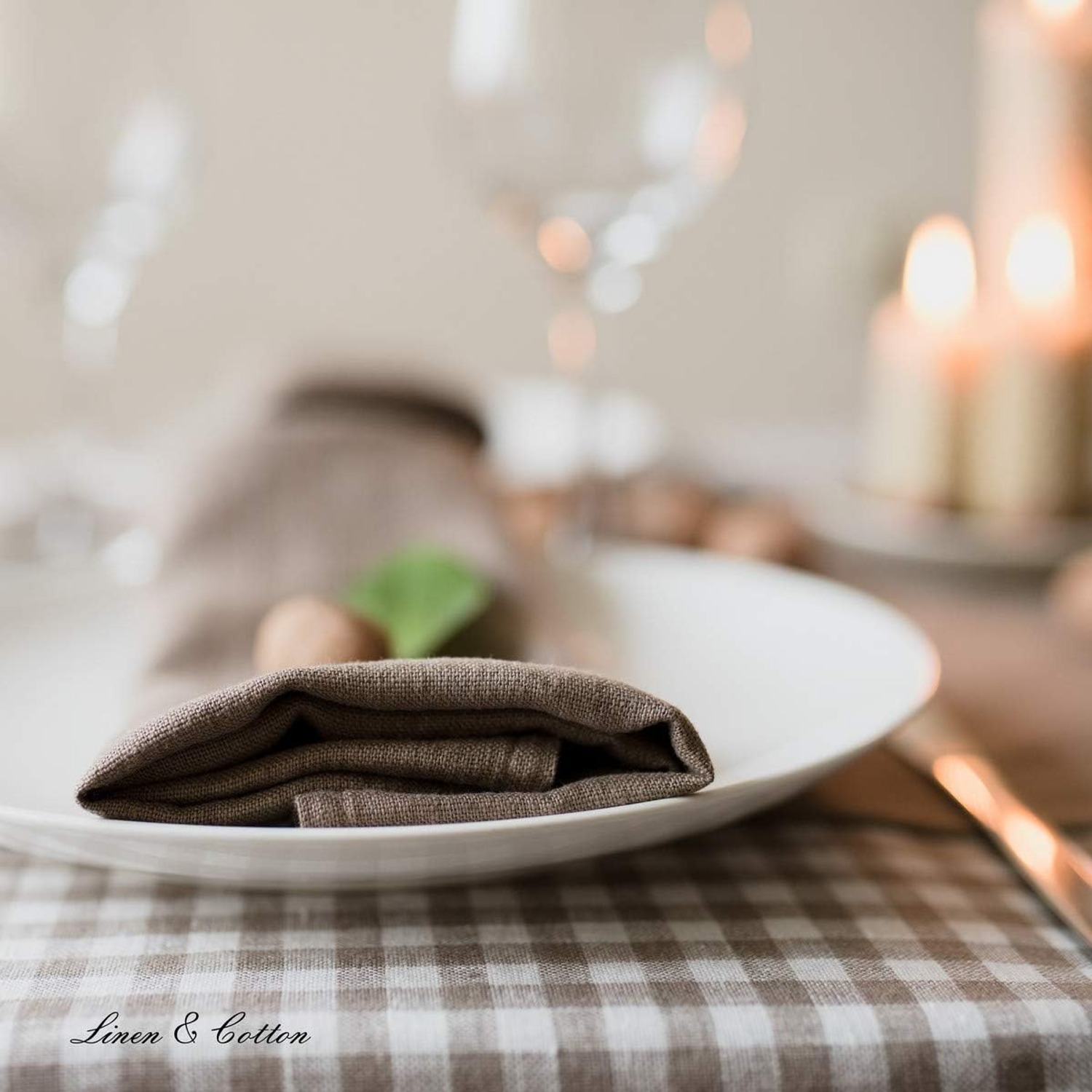 HYGGE Washed Linen Napkins, Set of 4: image 9