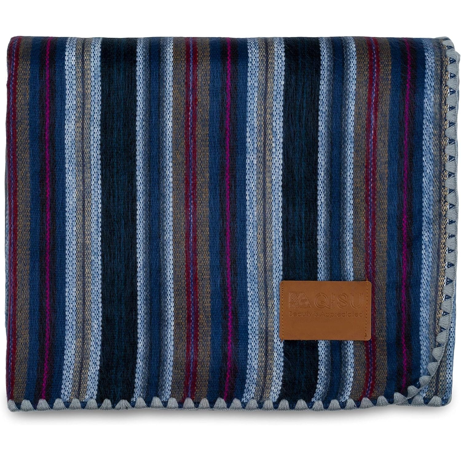 Variegated Alpaca Blend Throw Blanket