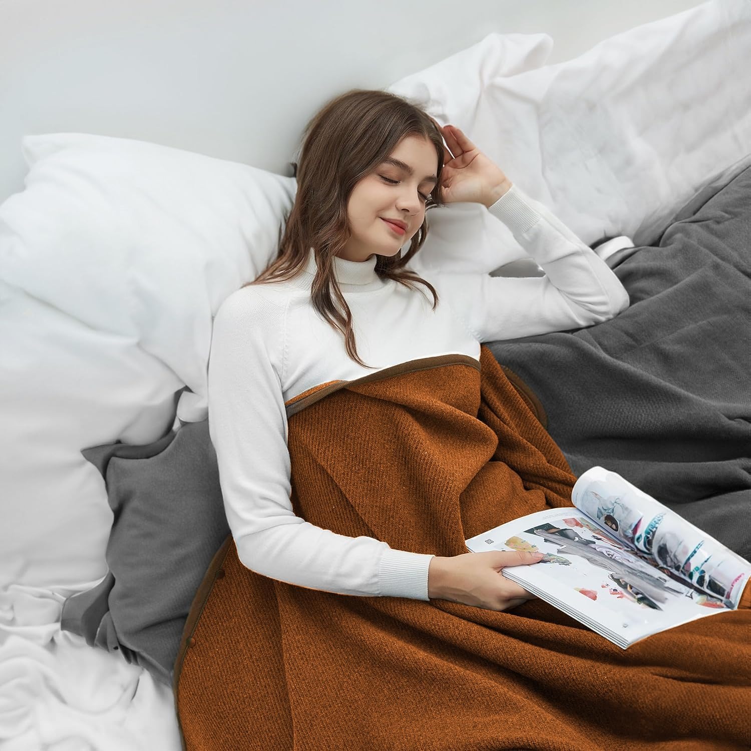 Merino Blend Blanket 160 x 200 cm (25% Merino Wool): image 5