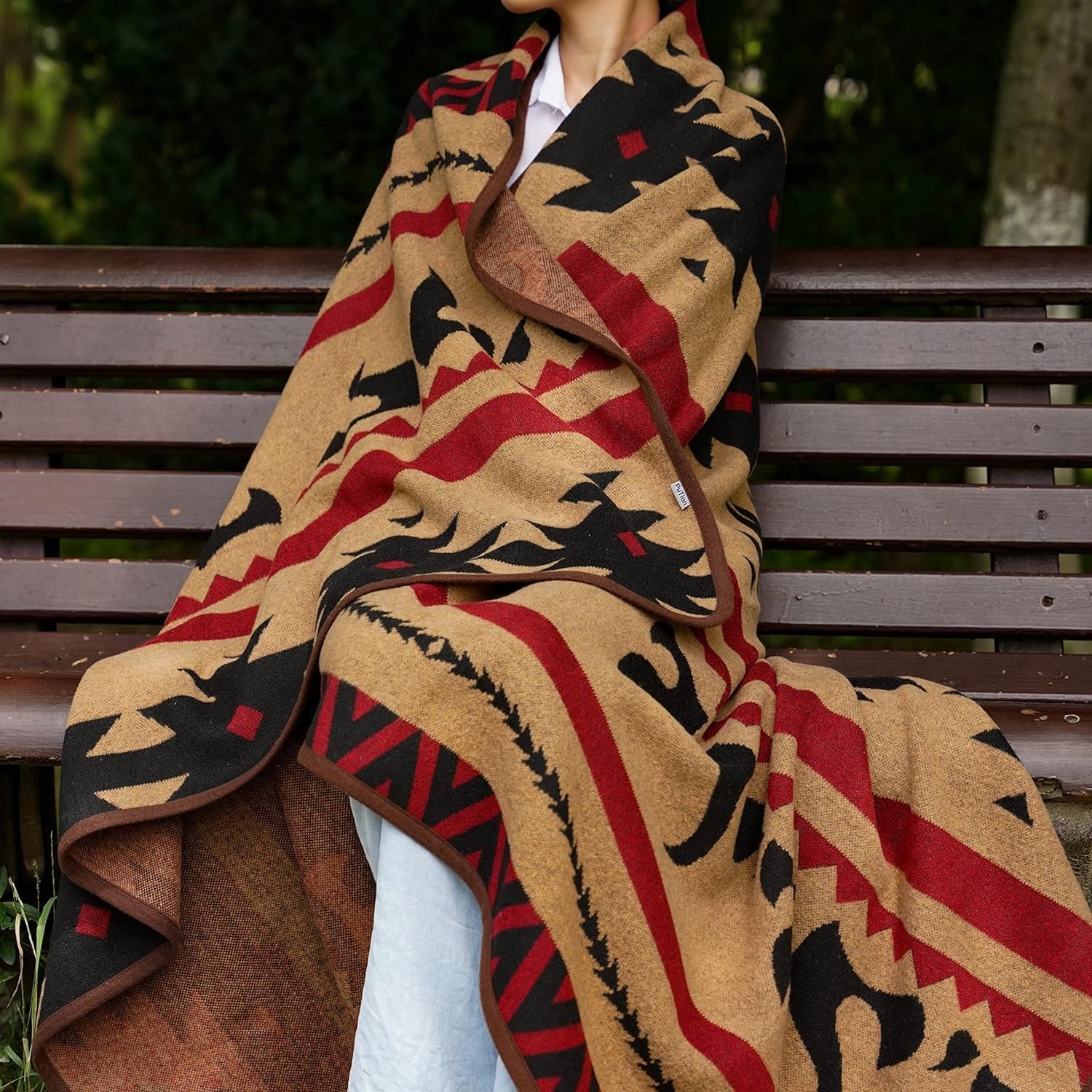 Merino Wool Blend Blanket 160 x 220 cm: image 6